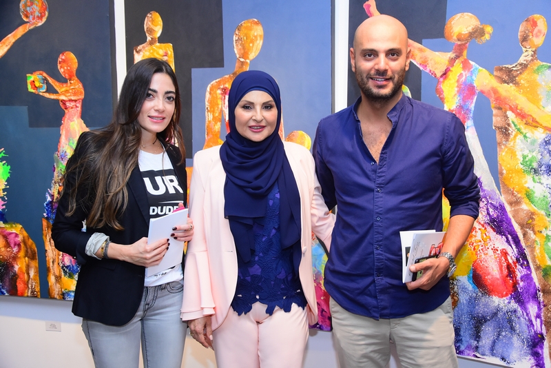 Conflicted Faces Exhibition by Fadwa Hamdan